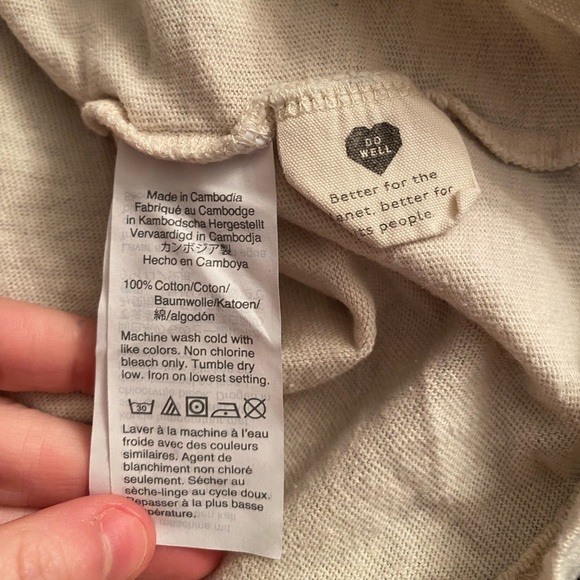 Madewell Recycled Cotton Placed-Stripe Relaxed Tee - Picture 7 of 8